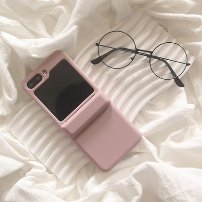 Korea Style Simple Fashion Card Holder Style | Matt 9 Colours - Phone Case Samsung Galaxy Z Flip 4 5 6 7 W24 W23