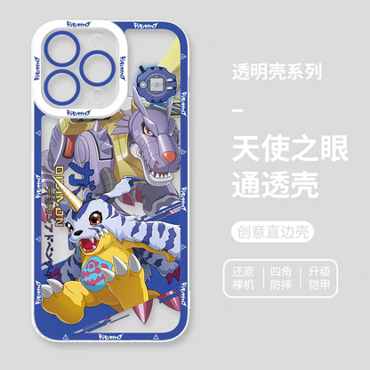 Japanese Cartoon Digimon Adventure Digital Monster Digivice Version | Gabumon - iPhone Case 6 7 8 PLUS SE2 XS XR X 11 12 13 14 15 16 16e 17 Pro Promax 12mini 13mini