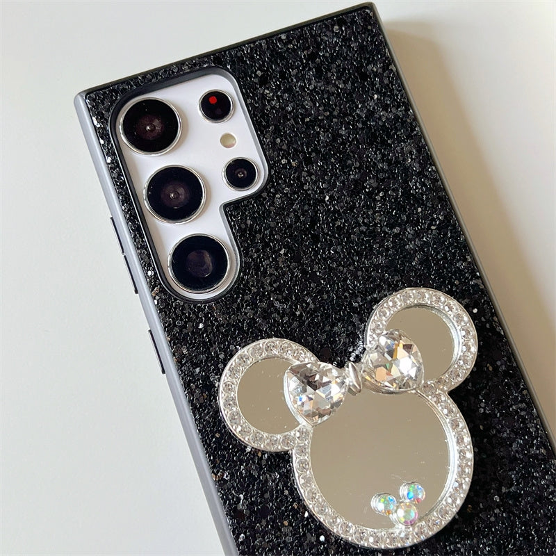 Japan Style | Minnie Mouse Bling Star with Mirror - Phone Case Samsung Galaxy S23 S22 S21 Plus Ultra KawaiiGiftLand