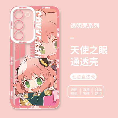 Japan Cartoon SPY Family | Cute Style Anya Forger - Phone Case Samsung Galaxy S25 S24 S23 S22 S21 FE Ultra Edge21 FE Ultra Edge
