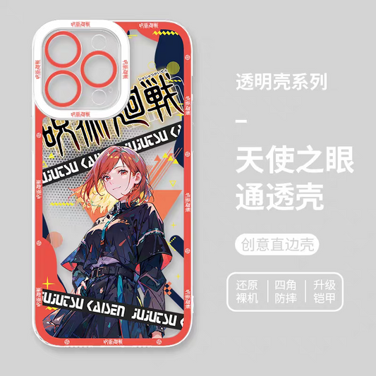 Japanese Anime Jujutsu Kaisen Fashion Cool Version | Kugisaki Nobara - iPhone Case PLUS SE2 XS XR X 11 12 13 14 15 16 16e 17 17e Pro Promax 12mini 13mini
