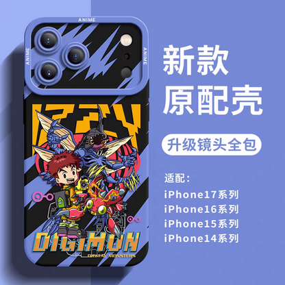 Japanese Cartoon Digimon Adventure Digital Monster Silicone Case | IZUMI KOUSHIRO X Tentomon - iPhone Case 6 7 8 PLUS SE2 XS XR X 11 12 13 14 15 16 16e 17 Pro Promax 12mini 13mini