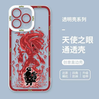 Japan Cartoon Pokemon Evolution Soul Version | Zorua Zoroark - Phone Case Samsung Galaxy S25 S24 S23 S22 S21 FE Ultra Edge- iPhone Case 6 7 8 PLUS SE2 XS XR X 11 12 13 14 15 16 16e Pro Promax 12mini 13mini