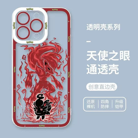 Japan Cartoon Pokemon Evolution Soul Version | Zorua Zoroark - Phone Case Samsung Galaxy S25 S24 S23 S22 S21 FE Ultra Edge- iPhone Case 6 7 8 PLUS SE2 XS XR X 11 12 13 14 15 16 16e Pro Promax 12mini 13mini