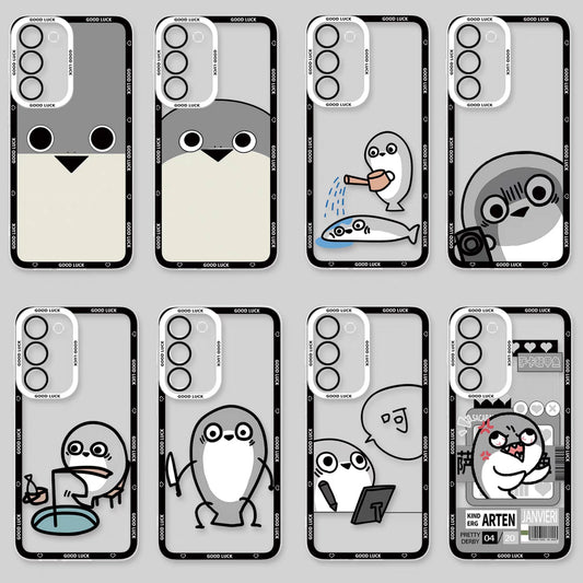 Japan Style Cute Animals Style | Funny Sacabanbaspis Fish Part2 8 Styles - Phone Case Samsung Galaxy S26 S25 S24 S23 S22 S21 FE Ultra Edge