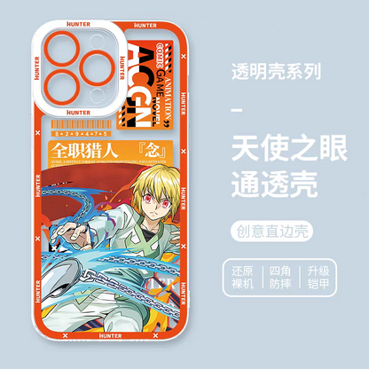 Japanese Anime Hunter X Hunter Anime Fighting Version | Gon Killua Kurapika Chrollo Leorio Matiy Hisoka Morow Meruem 8 Style - iPhone Case PLUS SE2 XS XR X 11 12 13 14 15 16 16e 17 17e Pro Promax 12mini 13mini