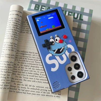 Cute Cartoon Game Consoles Phone Case | Red Blue Monster - Phone Case Samsung Galaxy S23 S22 S21 Ultra KawaiiGiftLand
