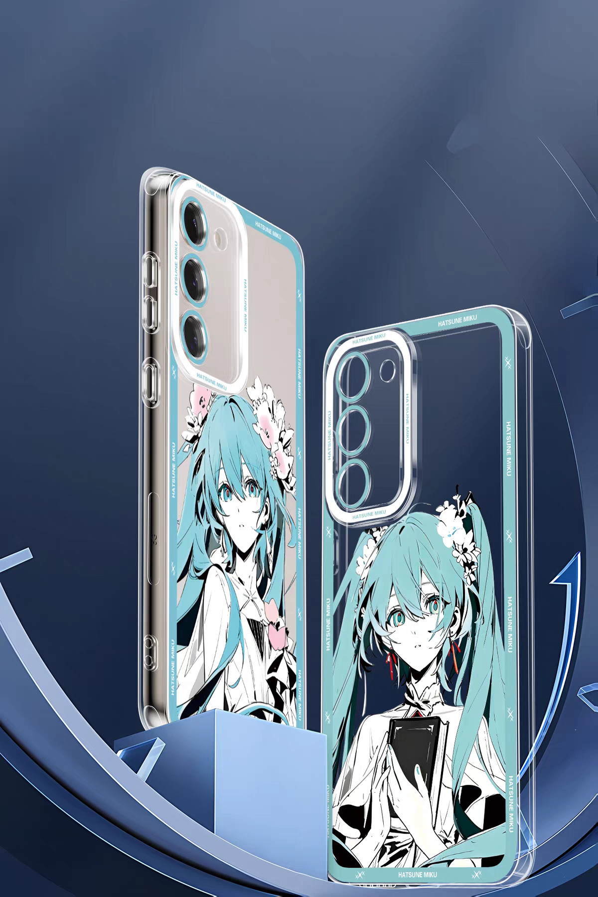 Japan Characters Miku Smile & Cute Version | 8 Styles - Phone Case Samsung Galaxy S26 S25 S24 S23 S22 S21 FE Ultra Edge