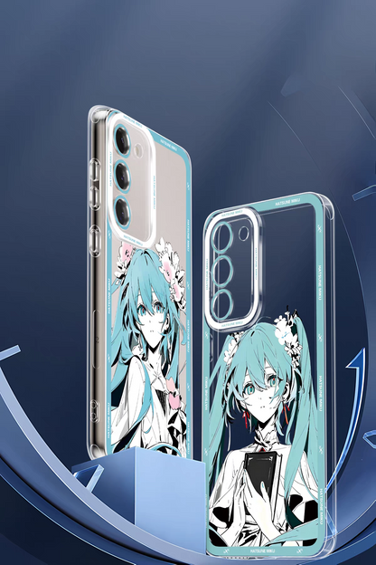 Japan Characters Miku Smile & Cute Version | 8 Styles - Phone Case Samsung Galaxy S26 S25 S24 S23 S22 S21 FE Ultra Edge