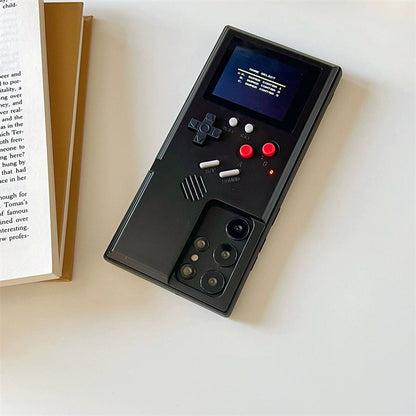 Cute Cartoon Game Consoles Phone Case | Vintage White & Black - Phone Case Samsung Galaxy S25 S24 S23 S22 S21 Ultra KawaiiGiftLand