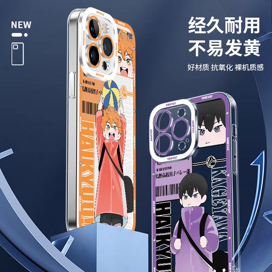Japanese Anime Haikyu!! Kid Style | Hinata Shoyo - iPhone Case PLUS SE2 XS XR X 11 12 13 14 15 16 17 Pro Promax 12mini 13mini