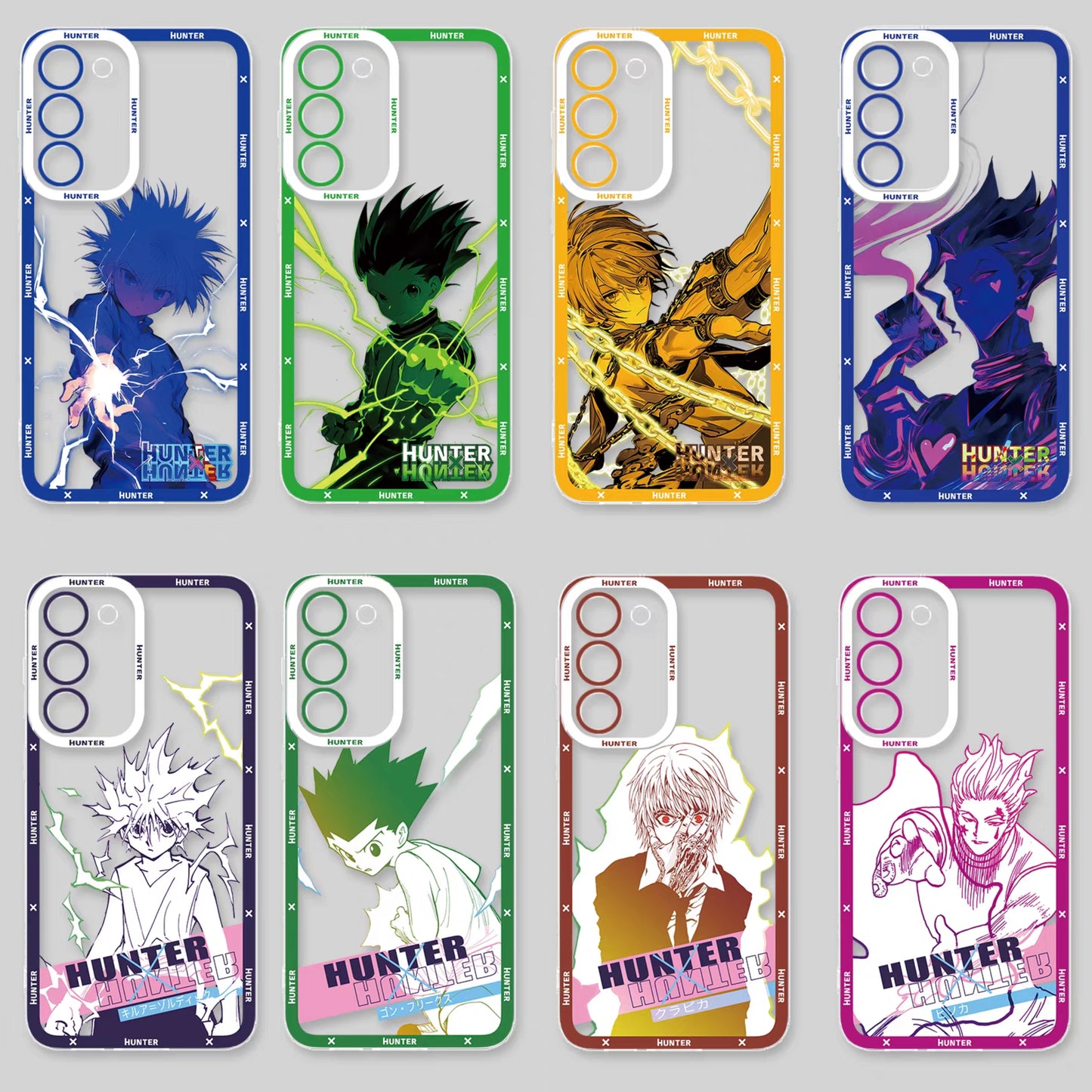 Japanese Anime Hunter X Hunter Anime & Comic Fighting Version | Killua Gon Kurapika Hisoka Morow - Phone Case Samsung Galaxy S26 S25 S24 S23 S22 S21 FE Ultra Edge