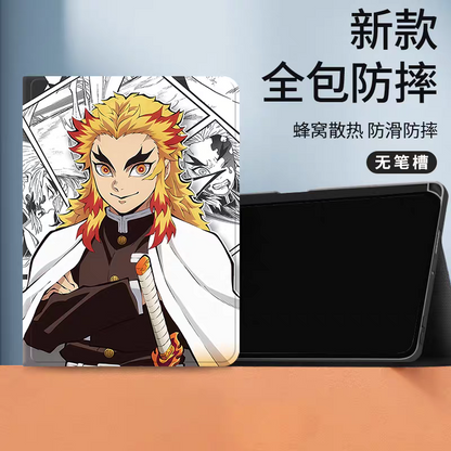Japanese Anime Kimetsu no Yaiba Demon Slayer Comic Anime Style Protect Case | Rengoku Kyoujurou - iPad Mini 4,5,6,7 / iPad Air / iPad Pro 2025 2024 2022 2021 2020 2018