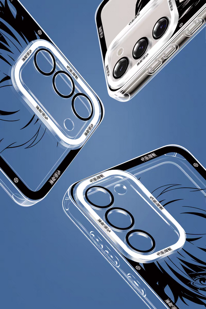 Japanese Anime Jujutsu Kaisen Black & White Drawing Style | Satoru Yuta Yuji Syomen Toji Megumi Kenjaku - Phone Case Samsung Galaxy S26 S25 S24 S23 S22 S21 FE Ultra Edge