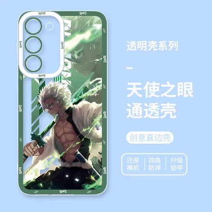Japanese Anime Kimetsu no Yaiba Demon Slayer Anime Fighting Style | Tanjiro Sanemi Gyoumei Muichiro Giyuu Obanai Mitsuri Shinobu - Phone Case Samsung Galaxy S26 S25 S24 S23 S22 S21 FE Ultra Edge