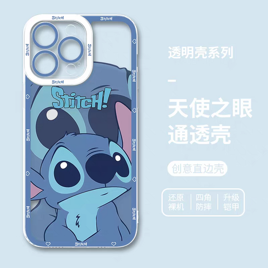 Cute Cartoon Stitch | Stay - iPhone Case PLUS SE2 XS XR X 11 12 13 14 15 16 17 Pro Promax 12mini 13mini