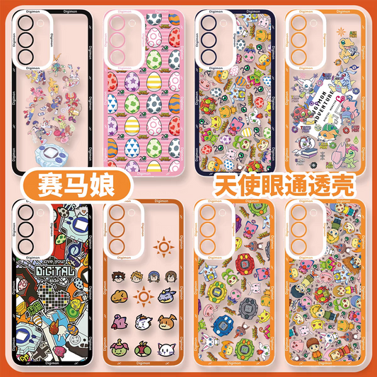 Anime Digimon Digital Monster Full Screen Colourful Verson | Icon Characters & Monster - Phone Case Samsung Galaxy S26 S25 S24 S23 S22 S21 FE Ultra Edge