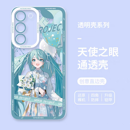 Japan Characters Miku Smile & Cute Version | 8 Styles - Phone Case Samsung Galaxy S26 S25 S24 S23 S22 S21 FE Ultra Edge