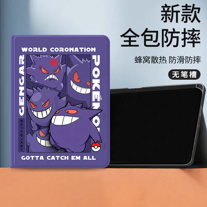 Japanese Cartoon Pokemon Protect Case World Coronation | Gengar - iPad Mini 4,5,6,7 / iPad Air / iPad Pro 2025 2024 2022 2021 2020 2018