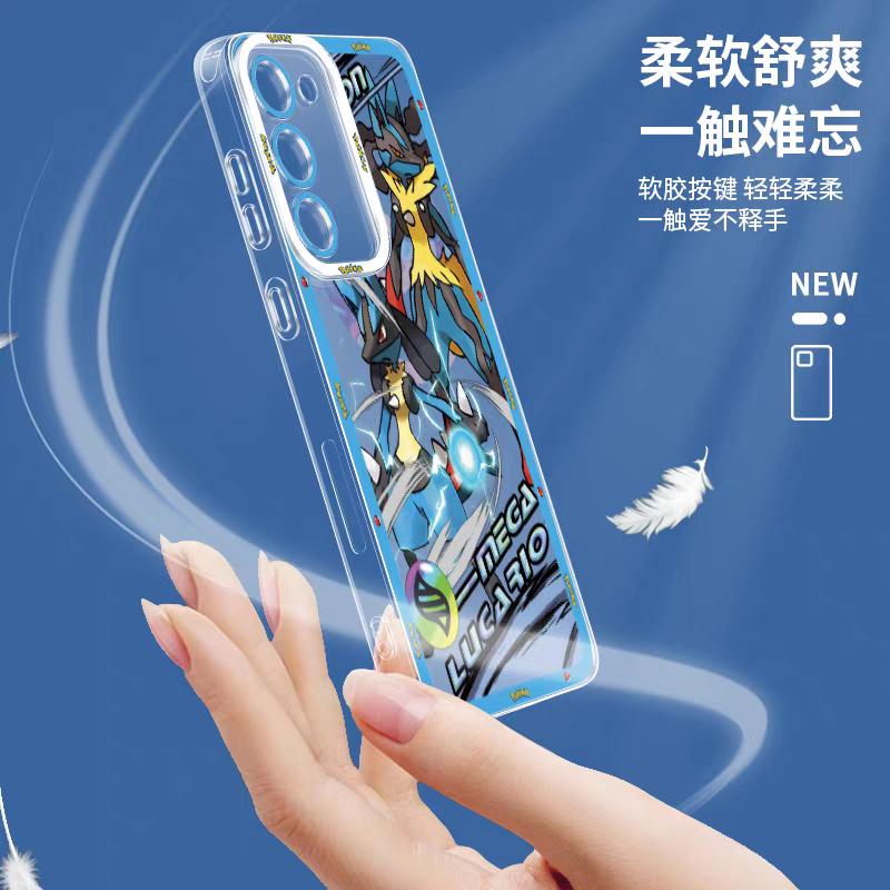 Japan Cartoon Pokemon Mega Evolution Anime | Groudon - Phone Case Samsung Galaxy S25 S24 S 23 S22 S21 FE Ultra Edge