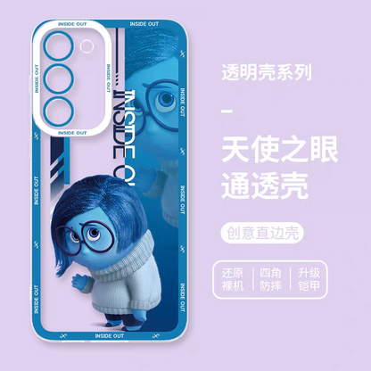 Cartoon Character Colour Kids | Blue Sadness - Phone Case Samsung Galaxy S25 S24 S23 S22 S21 FE Ultra Edge