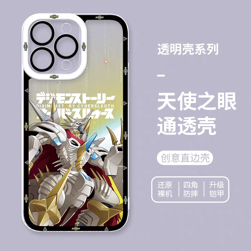 Japanese Cartoon Digimon Adventure Digital Monster Digimonstory Cybersleuth Version | Jesmon - iPhone Case 7 8 PLUS SE2 XS XR X 11 12 13 14 15 16 16e 17 Pro Promax 12mini 13mini