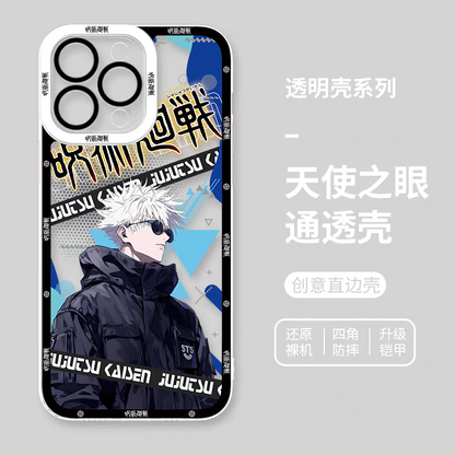 Japanese Anime Jujutsu Kaisen Fashion Cool Version | Yuji Megumi Satoru Ryomen Sukuna Yuta Geto Nanami Toji - iPhone Case PLUS SE2 XS XR X 11 12 13 14 15 16 16e 17 17e Pro Promax 12mini 13mini