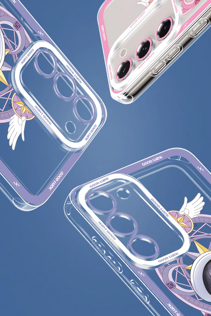 Japanese Cartoon CardCaptorSakura Anime Style | Tomoyo Sakura Spinel Sun Momo Cerberus 8 Styles - Phone Case Samsung Galaxy S26 S25 S24 S23 S22 S21 FE Ultra Edge
