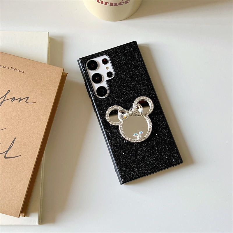 Japan Style | Minnie Mouse Bling Star with Mirror - Phone Case Samsung Galaxy S23 S22 S21 Plus Ultra KawaiiGiftLand