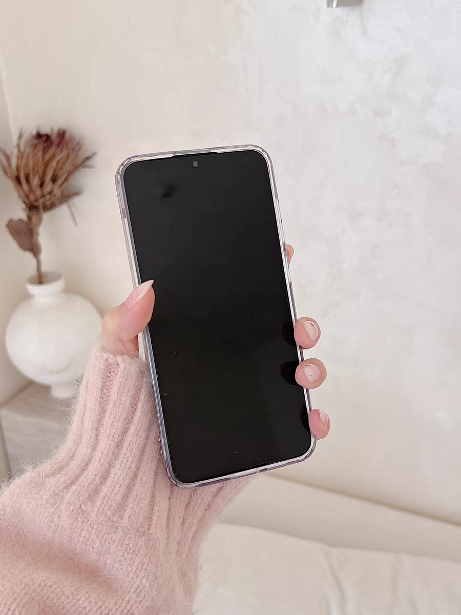 Japanese Cartoon Pokemon | Full Ditto Transparent Purple with Phone Stand - Phone Case Samsung Galaxy S25 S24 S23 S22 Ultra