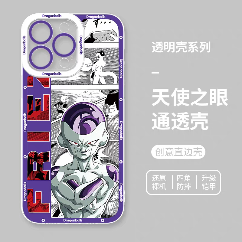 Japanese Anime Dragon Ball Comic Version | Son Goku Vegito Trunks Frieza Android 18 Majin Buu 8 Styles - iPhone Case PLUS SE2 XS XR X 11 12 13 14 15 16 16e 17 17e Pro Promax 12mini 13mini