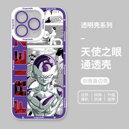 Japanese Anime Dragon Ball Comic Version | Son Goku Vegito Trunks Frieza Android 18 Majin Buu 8 Styles - iPhone Case PLUS SE2 XS XR X 11 12 13 14 15 16 16e 17 17e Pro Promax 12mini 13mini