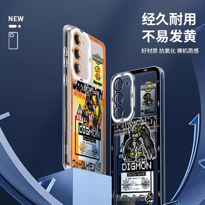 Anime Digimon Digital Monster Pixel Game Version | War Greymon - Phone Case Samsung Galaxy S25 S24 S23 S22 S21 FE Ultra Edge