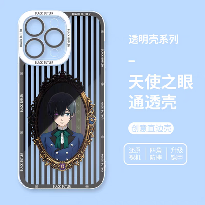 Japanese Anime Black Butler Kuro Shitsuji | Ciel Phantomhive & Sebastian  8 Styles - iPhone Case 7 8 PLUS SE2 XS XR X 11 12 13 14 15 16 16e 17 17e Pro Promax 12mini 13mini