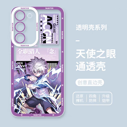 Japanese Anime Hunter X Hunter Anime Fighting Version | Gon Killua Kurapika Chrollo Leorio Matiy Hisoka Morow Meruem 8 Style - Phone Case Samsung Galaxy S26 S25 S24 S23 S22 S21 FE Ultra Edge