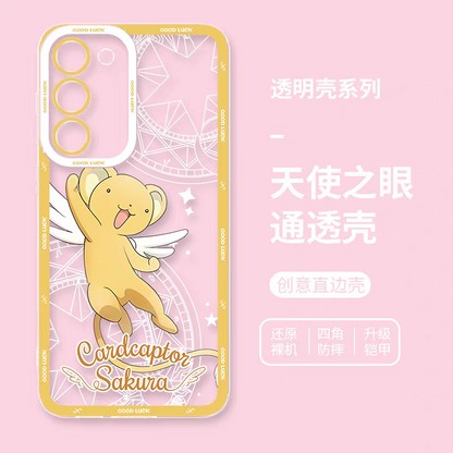 Japanese Cartoon CardCaptorSakura Anime Style | Tomoyo Sakura Spinel Sun Momo Cerberus 8 Styles - Phone Case Samsung Galaxy S26 S25 S24 S23 S22 S21 FE Ultra Edge