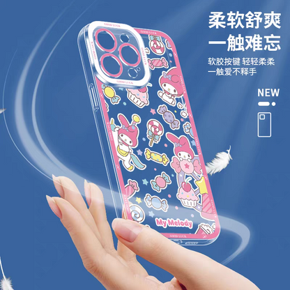 Japan Cartoon Sweets Pastel | Little Twin Stars - iPhone Case 6 7 8 PLUS SE2 XS XR X 11 12 13 14 15 16 16e 17 Pro Promax 12mini 13mini