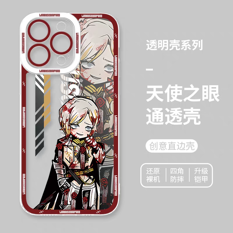 Game Character Limbus Company Drawing Style | Faust Fighting - iPhone Case PLUS SE2 XS XR X 11 12 13 14 15 16 17 Pro Promax 12mini 13mini