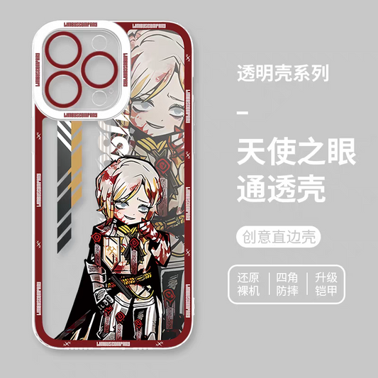Game Character Limbus Company Drawing Style | Faust Fighting - iPhone Case PLUS SE2 XS XR X 11 12 13 14 15 16 17 Pro Promax 12mini 13mini