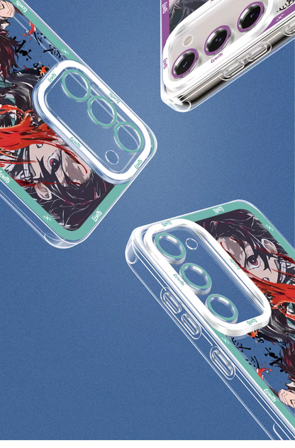 Japanese Anime Kimetsu no Yaiba Demon Slayer Fighting Style | Giyuu Tomioka - Phone Case Samsung Galaxy S25 S24 S23 S22 S21 FE Ultra Edge21 FE Ultra Edge