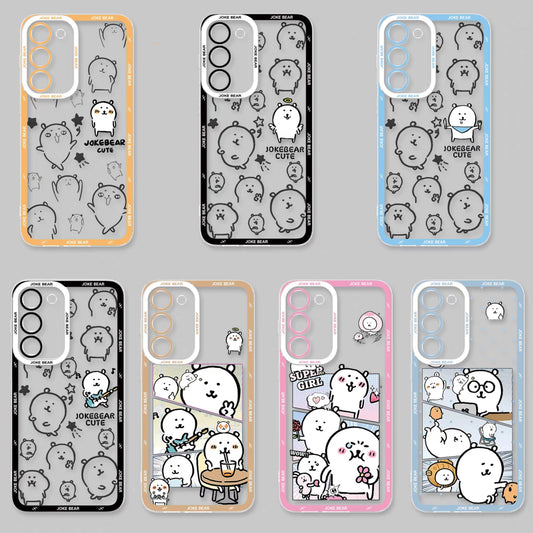 Japanese Cartoon Joker Bear | Full Screen & Comic 7 Styles - Phone Case Samsung Galaxy S26 S25 S24 S23 S22 S21 FE Ultra Edge