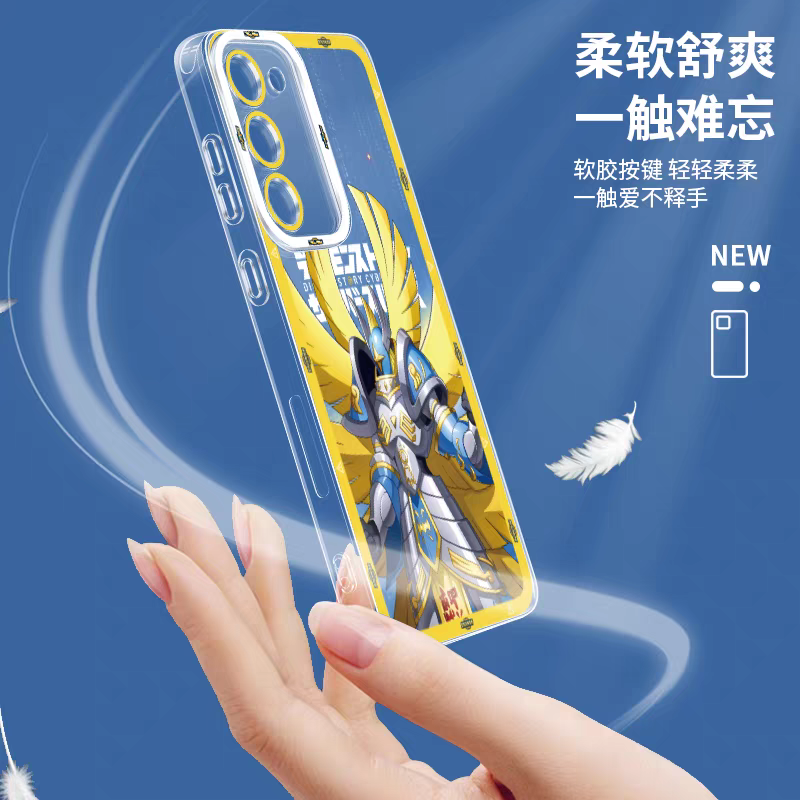 Japanese Cartoon Digimon Adventure Digital Monster Digimonstory Cybersleuth Version | War Greymon - Phone Case Samsung Galaxy S25 S24 S23 S22 S21 FE Ultra Edge