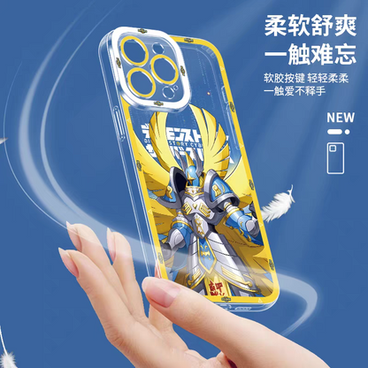 Japanese Cartoon Digimon Adventure Digital Monster Digimonstory Cybersleuth Version | Ulforce V-dramon - iPhone Case 7 8 PLUS SE2 XS XR X 11 12 13 14 15 16 16e 17 Pro Promax 12mini 13mini