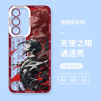 Japanese Anime Black Butler Kuro Shitsuji | Ciel Phantomhive & Sebastian  8 Styles - Phone Case Samsung Galaxy S26 S25 S24 S23 S22 S21 FE Ultra Edge