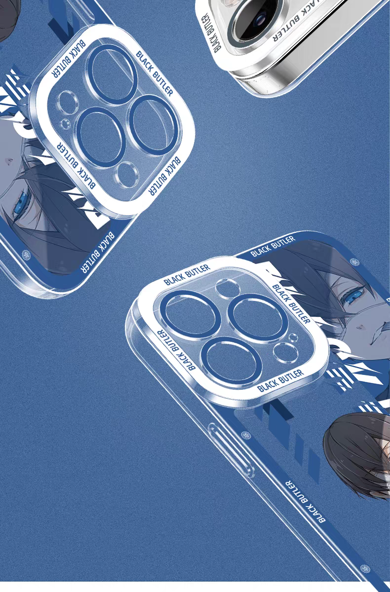 Japanese Anime Black Butler Kuro Shitsuji | Ciel Phantomhive & Sebastian  8 Styles - iPhone Case 7 8 PLUS SE2 XS XR X 11 12 13 14 15 16 16e 17 17e Pro Promax 12mini 13mini