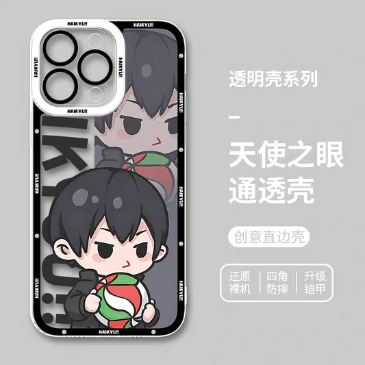 Japanese Anime Haikyu!! Cute Style | Kageyama Tobio - iPhone Case PLUS SE2 XS XR X 11 12 13 14 15 16 17 Pro Promax 12mini 13mini