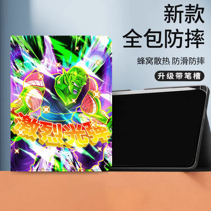 Japanese Anime Dragon Ball Anime Neon Style Protect Case with Pen Holder | Flauto Piccolo - iPad Mini 4,5,6,7 / iPad Air / iPad Pro 2024 2022 2021 2020 2018