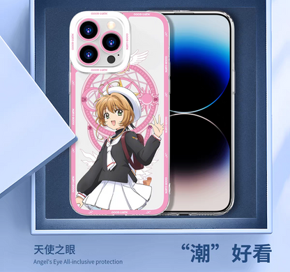 Japanese Cartoon CardCaptorSakura Anime Style | Tomoyo Sakura Spinel Sun Momo Cerberus 8 Styles - iPhone Case PLUS SE2 XS XR X 11 12 13 14 15 16 16e 17 17e Pro Promax 12mini 13mini