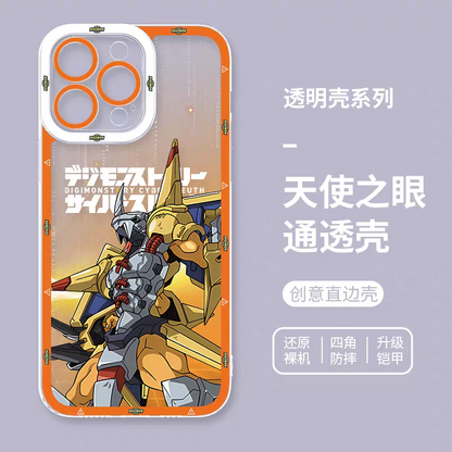 Japanese Cartoon Digimon Adventure Digital Monster Digimonstory Cybersleuth Version | War Greymon - iPhone Case 7 8 PLUS SE2 XS XR X 11 12 13 14 15 16 16e 17 Pro Promax 12mini 13mini