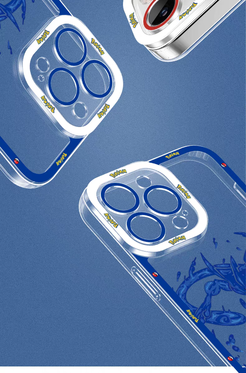 Japan Cartoon Pokemon Evolution Soul Version | Riolu Lucario - iPhone Case 6 7 8 PLUS SE2 XS XR X 11 12 13 14 15 16 16e Pro Promax 12mini 13mini